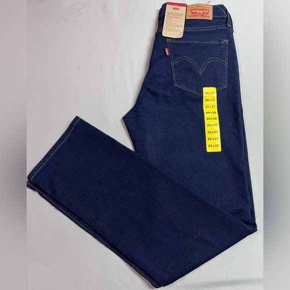 Levi's Women's Classic Straight Mid Rise Jeans 26X30 - Picture 4 of 4